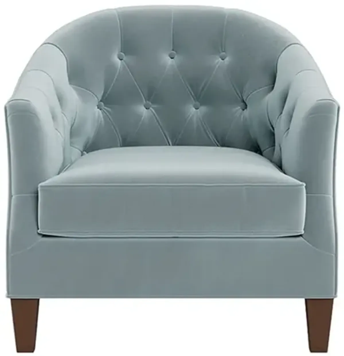 Willa Saltwater Blue Performance Velvet Chair