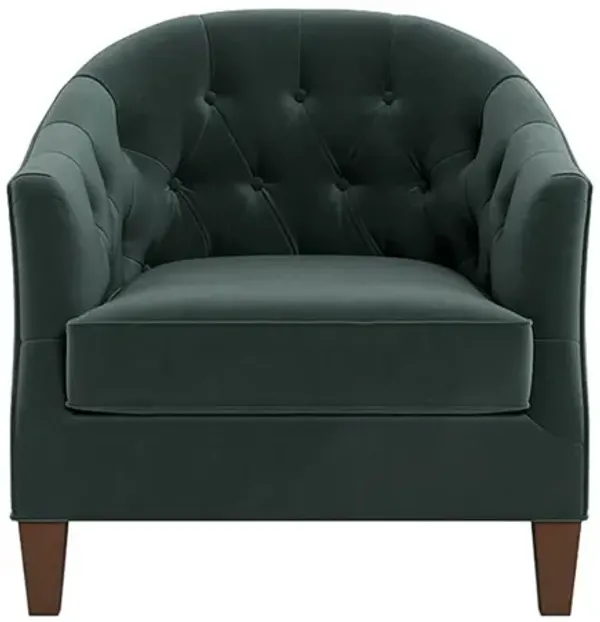 Willa Lagoon Performance Velvet Chair