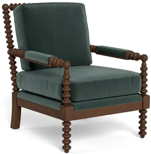 Nottingham Lagoon Performance Velvet Chair