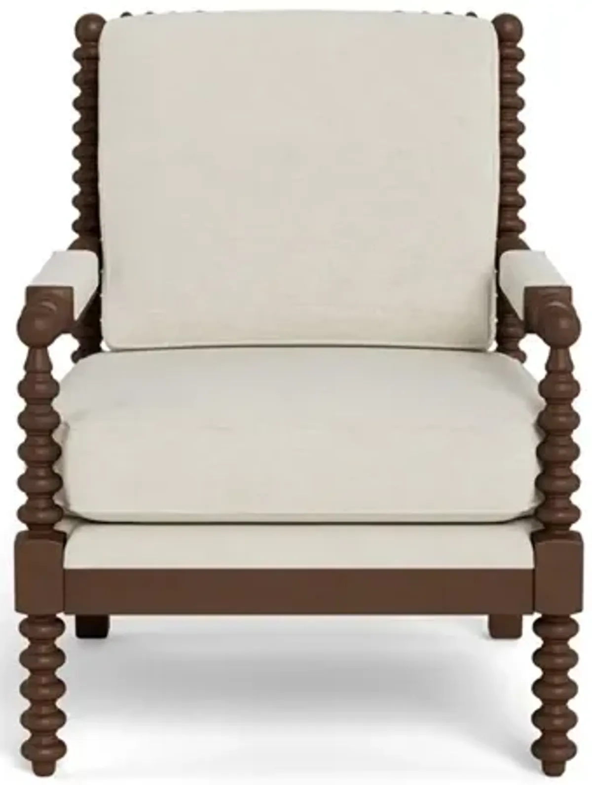 Nottingham Heathered Ivory Crypton Performance Flecked Chenille Chair