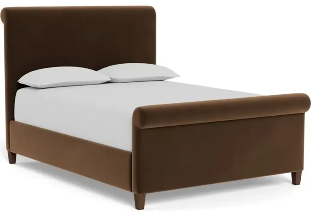 Marleigh Molasses Performance Velvet Bed - King