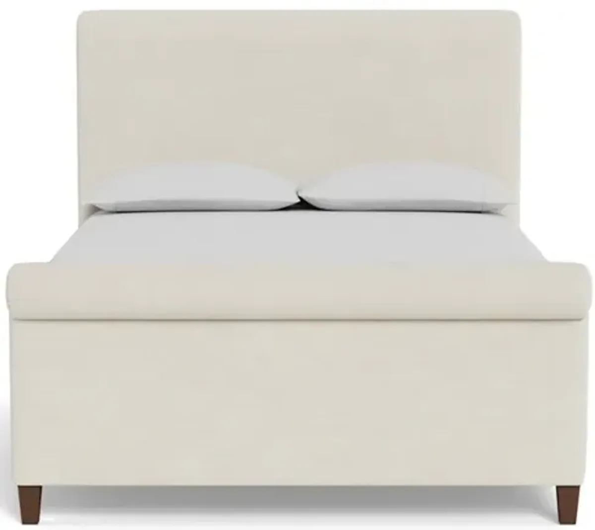 Marleigh Heathered Ivory Crypton Performance Flecked Chenille Bed - King