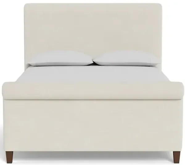 Marleigh Heathered Ivory Crypton Performance Flecked Chenille Bed - King