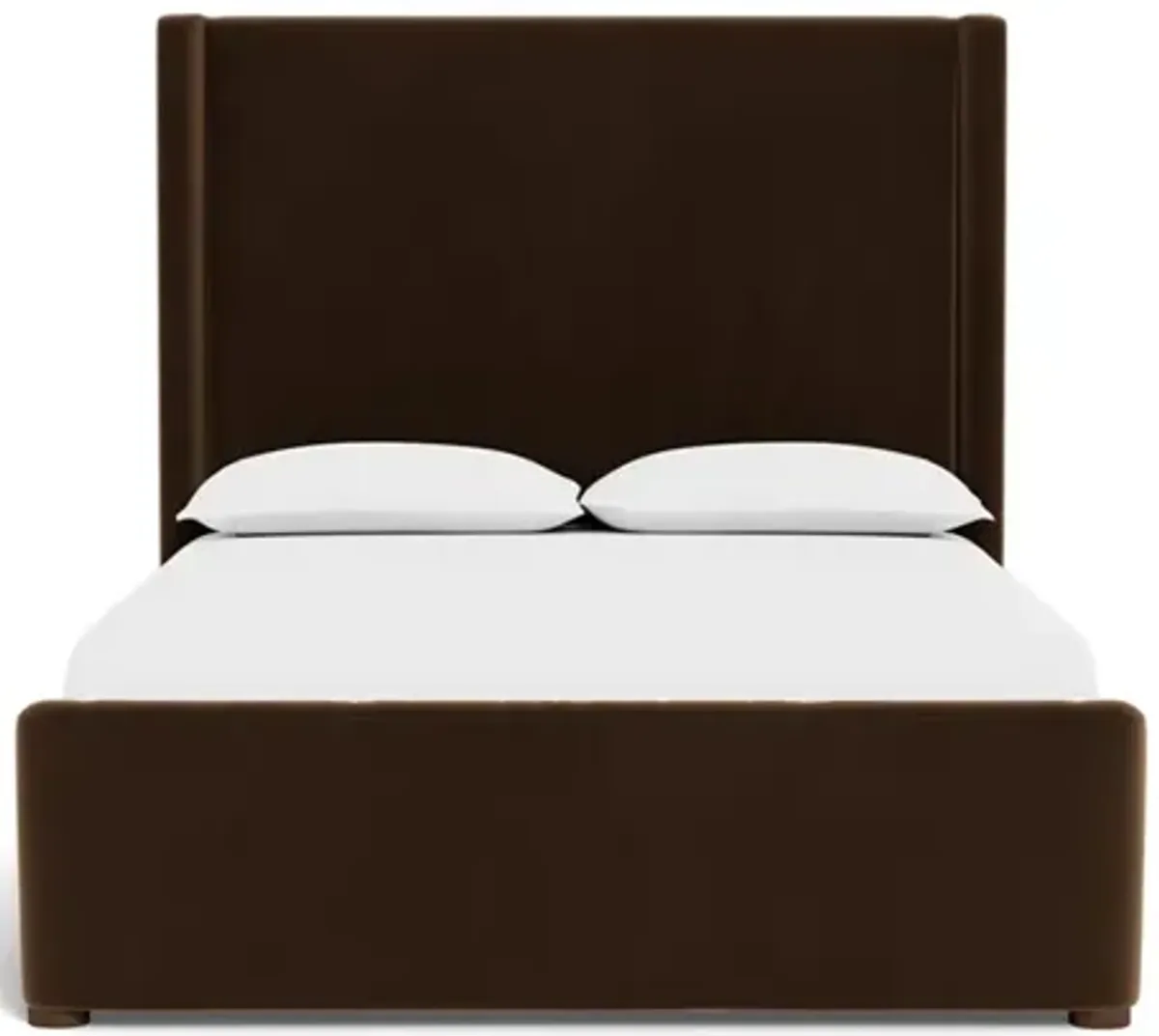 Althea Molasses Performance Velvet Bed - Queen