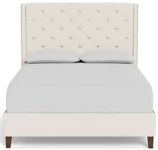 Beckett Mascarpone Sustain Performance Basket Weave Bed - Queen