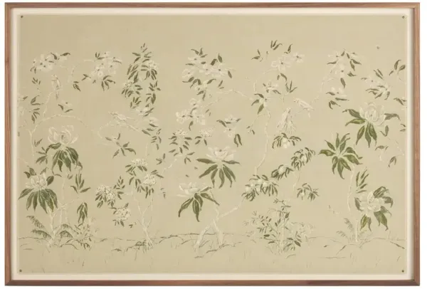 Linen Chinoiserie Painting - 41x60