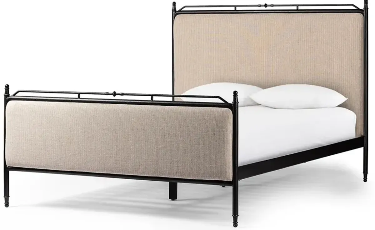 Leyla Laine Natural Iron Bed - King