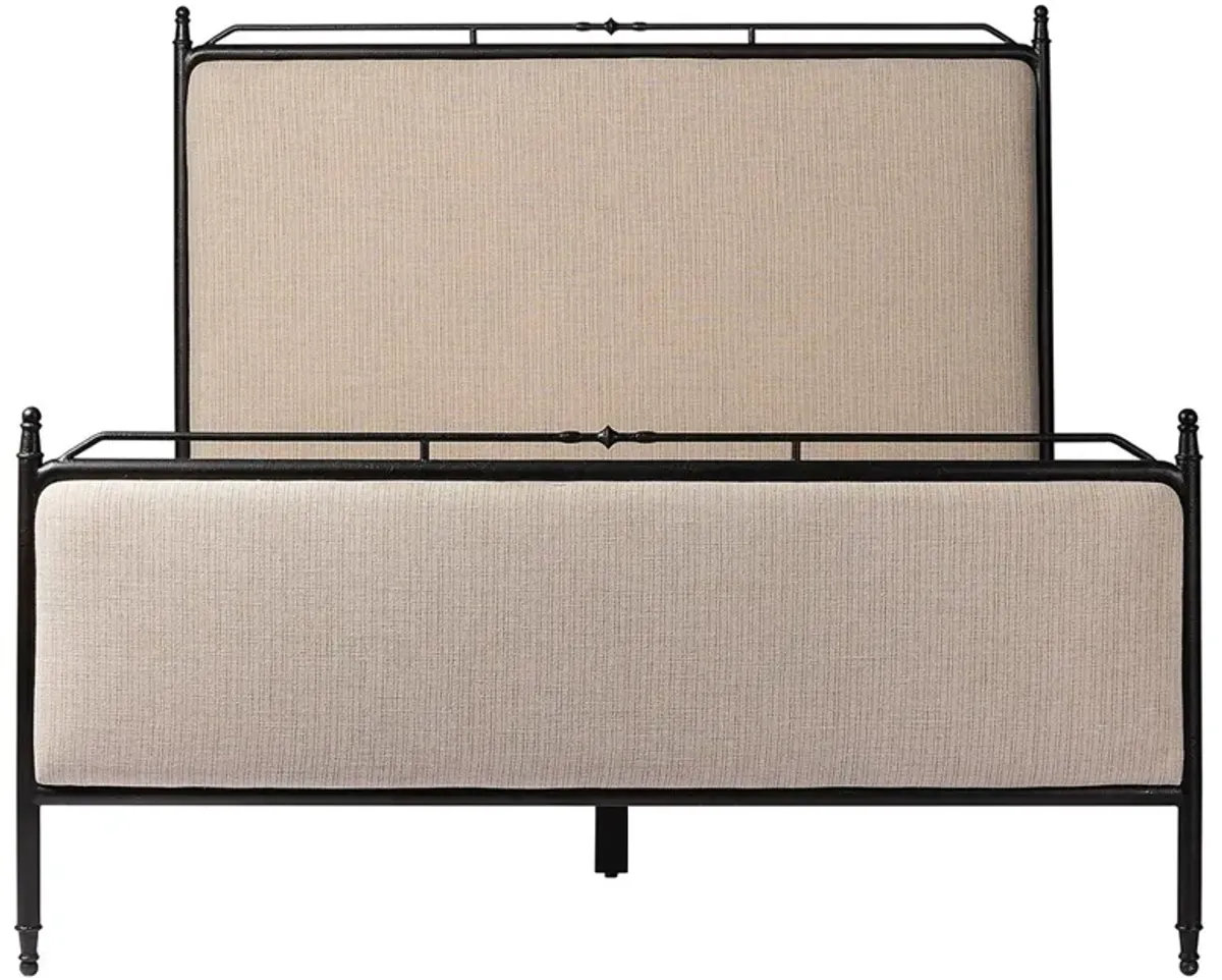 Leyla Laine Natural Iron Bed - King