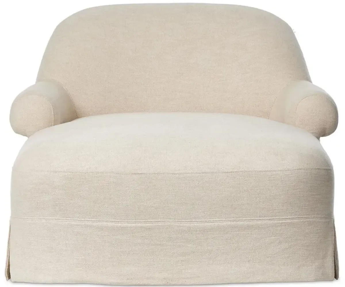 Arden Bergamo Parchment Chaise Lounge