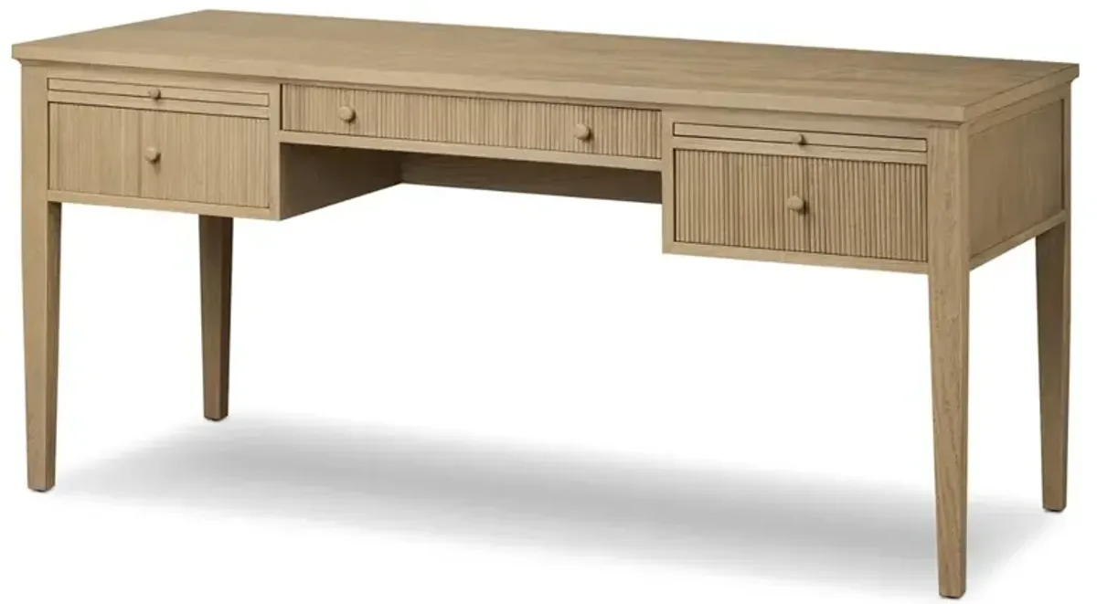 Bush Light Weathered Oak Desk