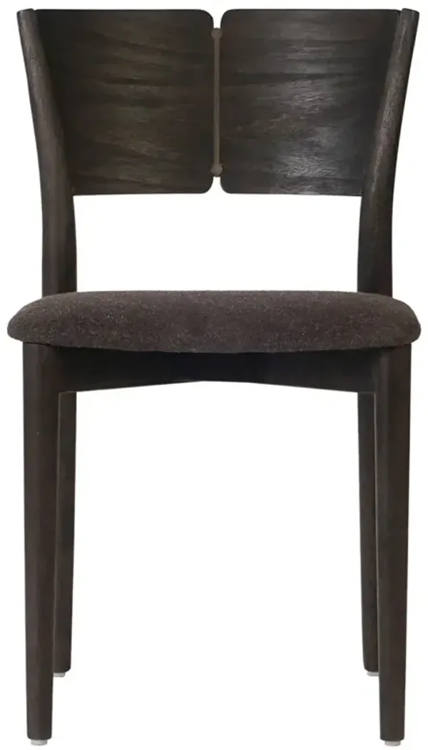 Gianna Updated Traditional Dark Brown Performance Wood Dining Chair