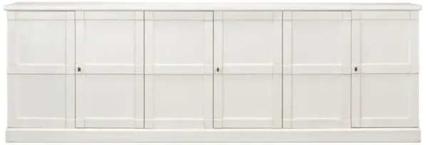 Zian French Country White Pine Wood Sideboard