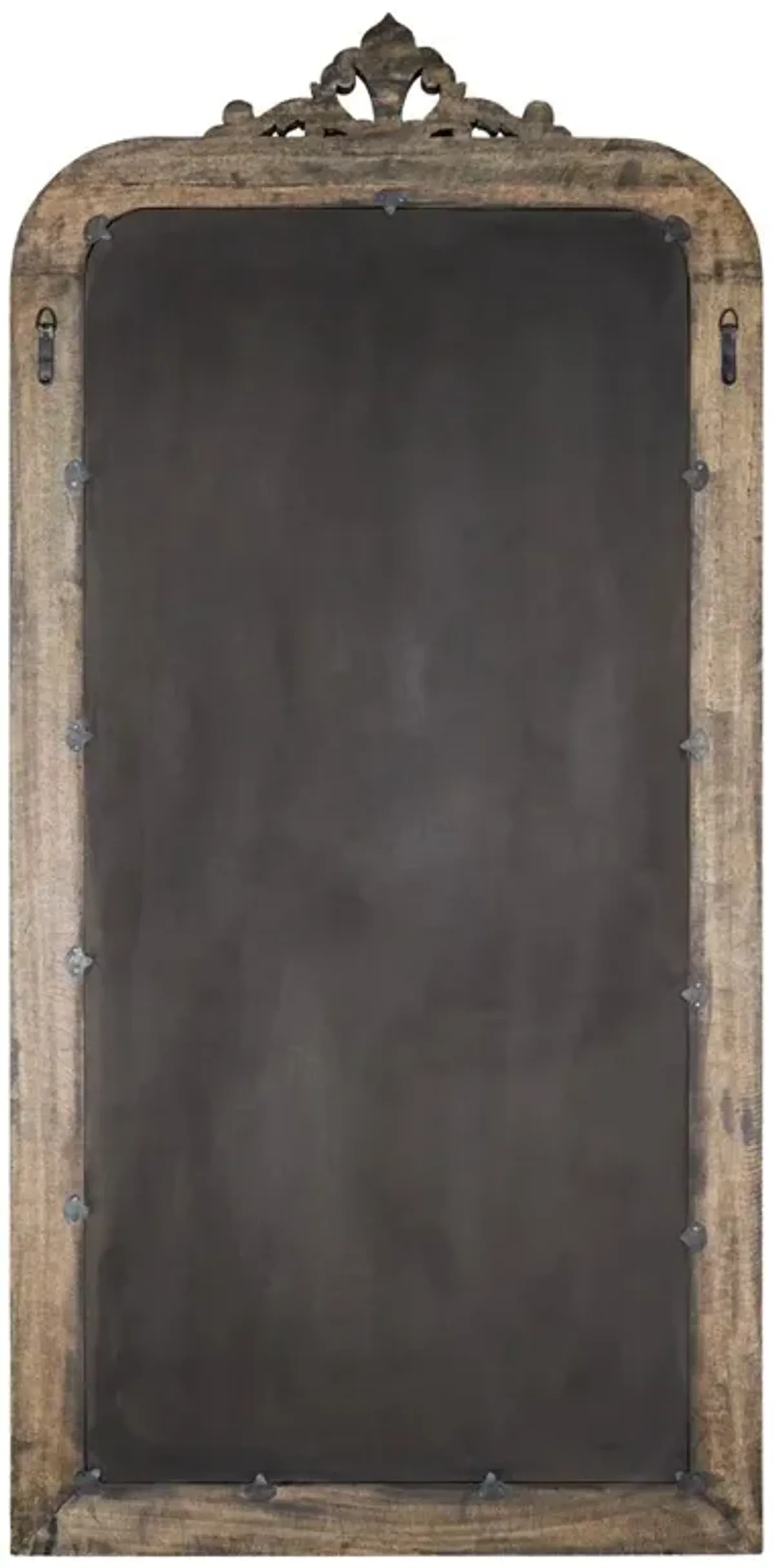 Helix Traditional Antique Dark Brown Mango Wood Full Length Floor Mirror
