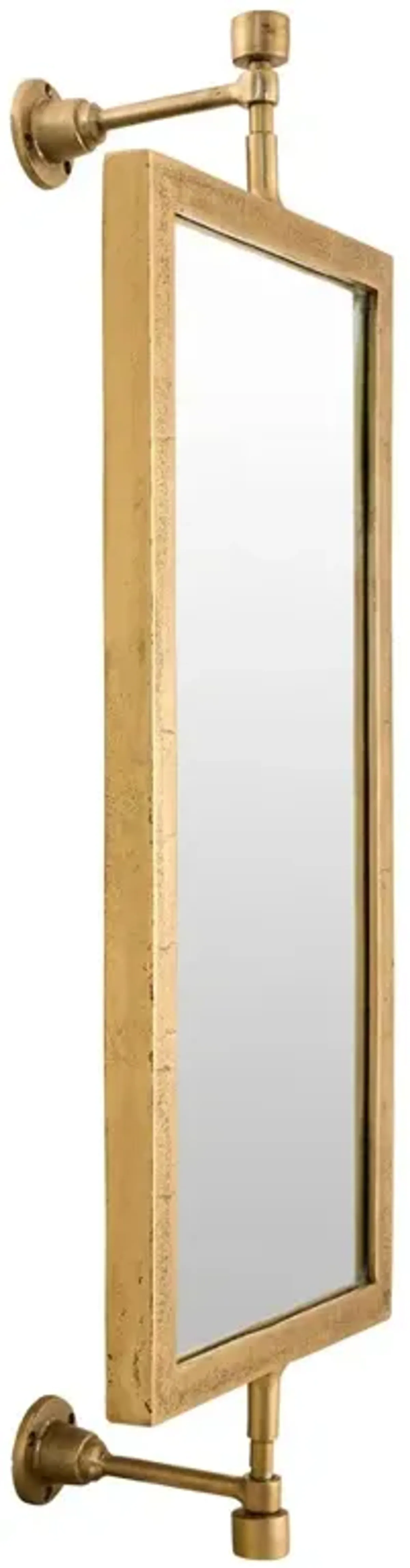 Ronin Traditional Gold Metal Wall Mirror - 42"