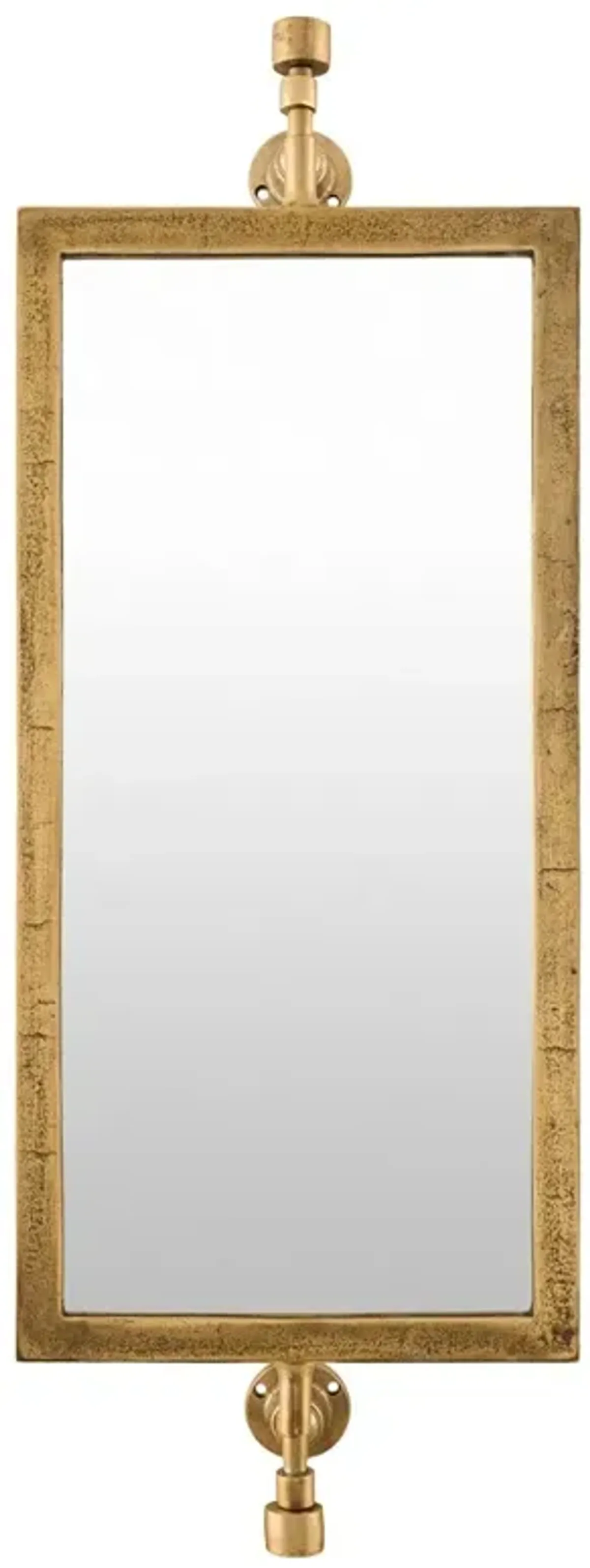 Ronin Traditional Gold Metal Wall Mirror - 42"