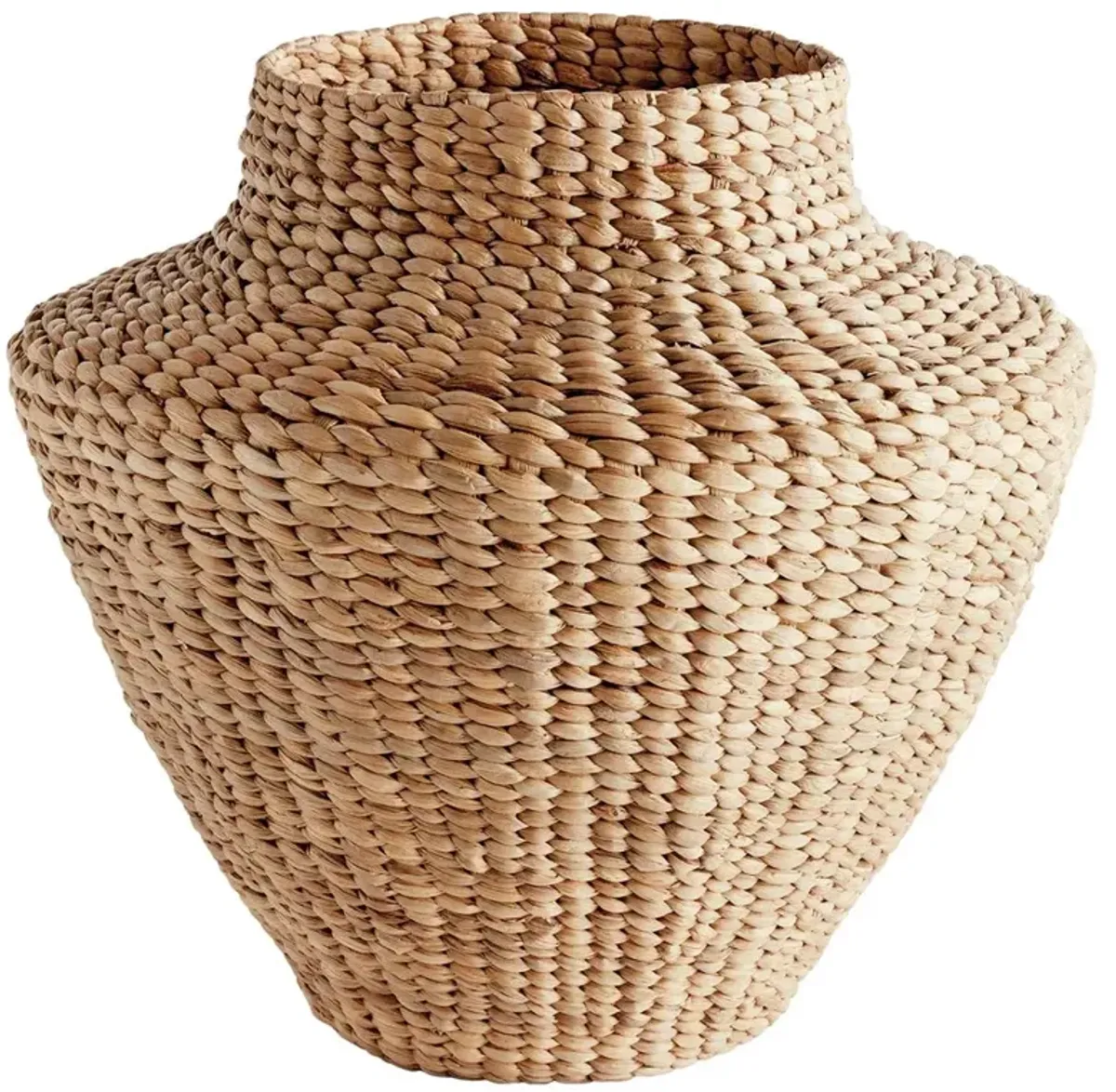 Evienne French Country Natural Woven Water Hyacinth Decorative Vase