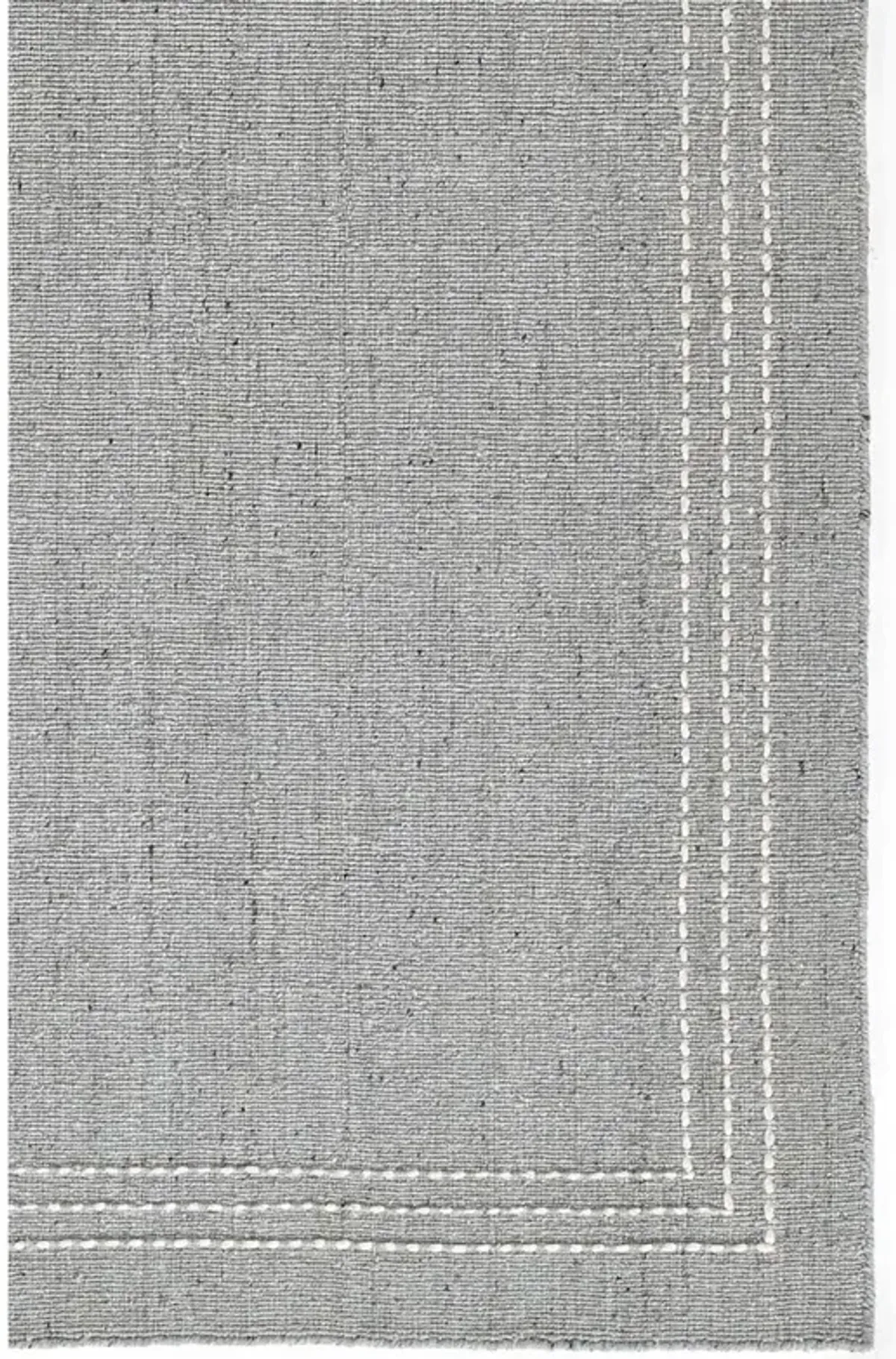 Olivera Coastal Beach Light Blue Wool Solid  Rug - 2'3"x8'