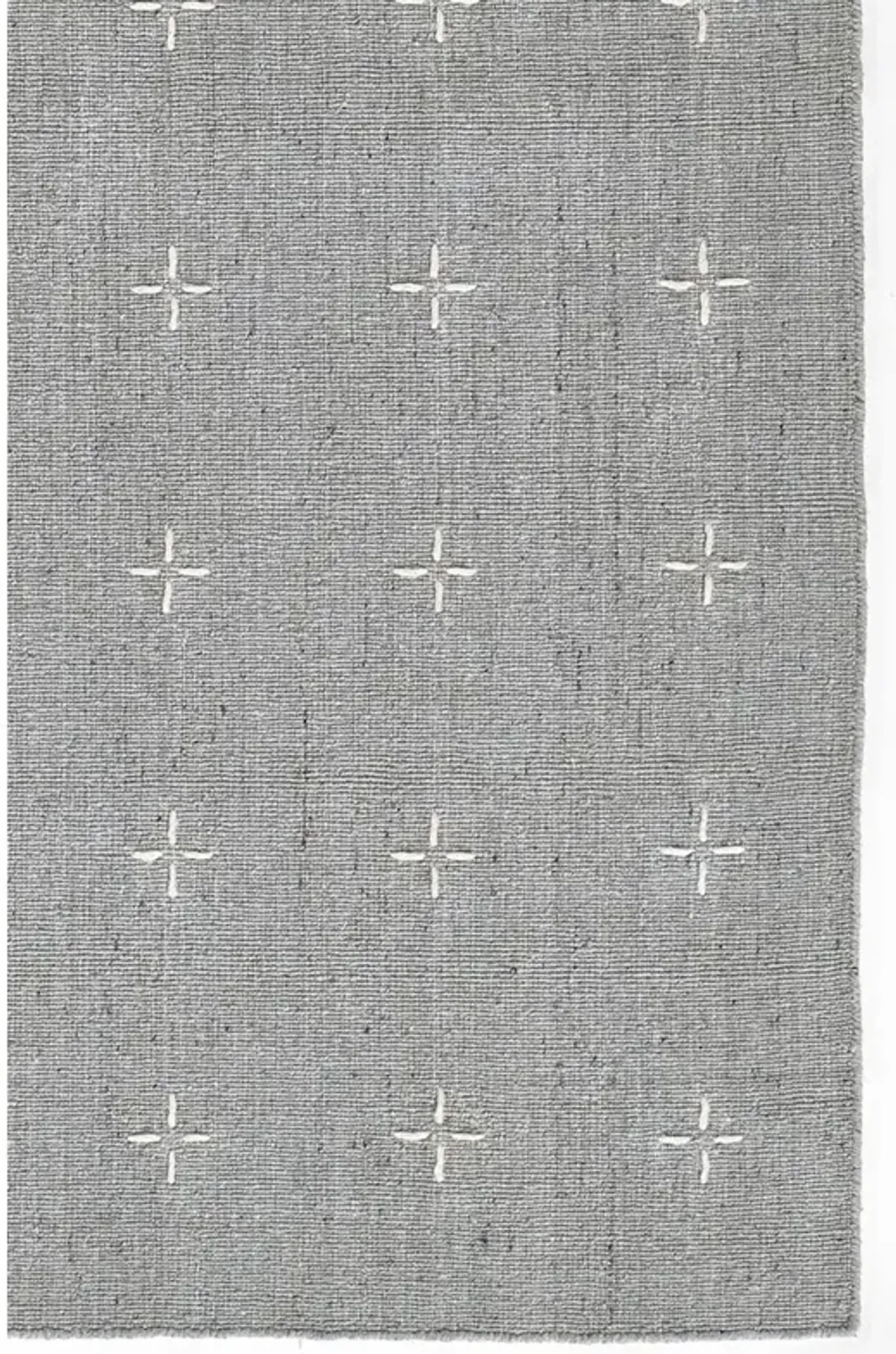 Odira Coastal Beach Light Blue Wool Geometric Patterned Rug - 9'x12'