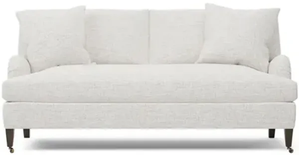 Cordelia Heathered Ivory Performance Bench Cushion Sofa - 79"