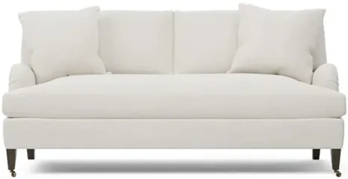 Cordelia Pearl Textured Weave Bench Cushion Sofa - 79"