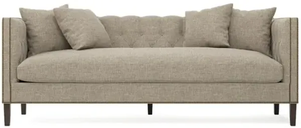 Winifred Sand Textured Weave Bench Cushion Sofa - 92"