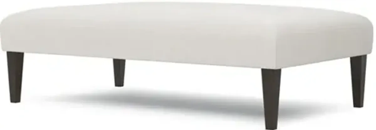 Kavita Pearl Textured Weave Rectangular Ottoman - 63”