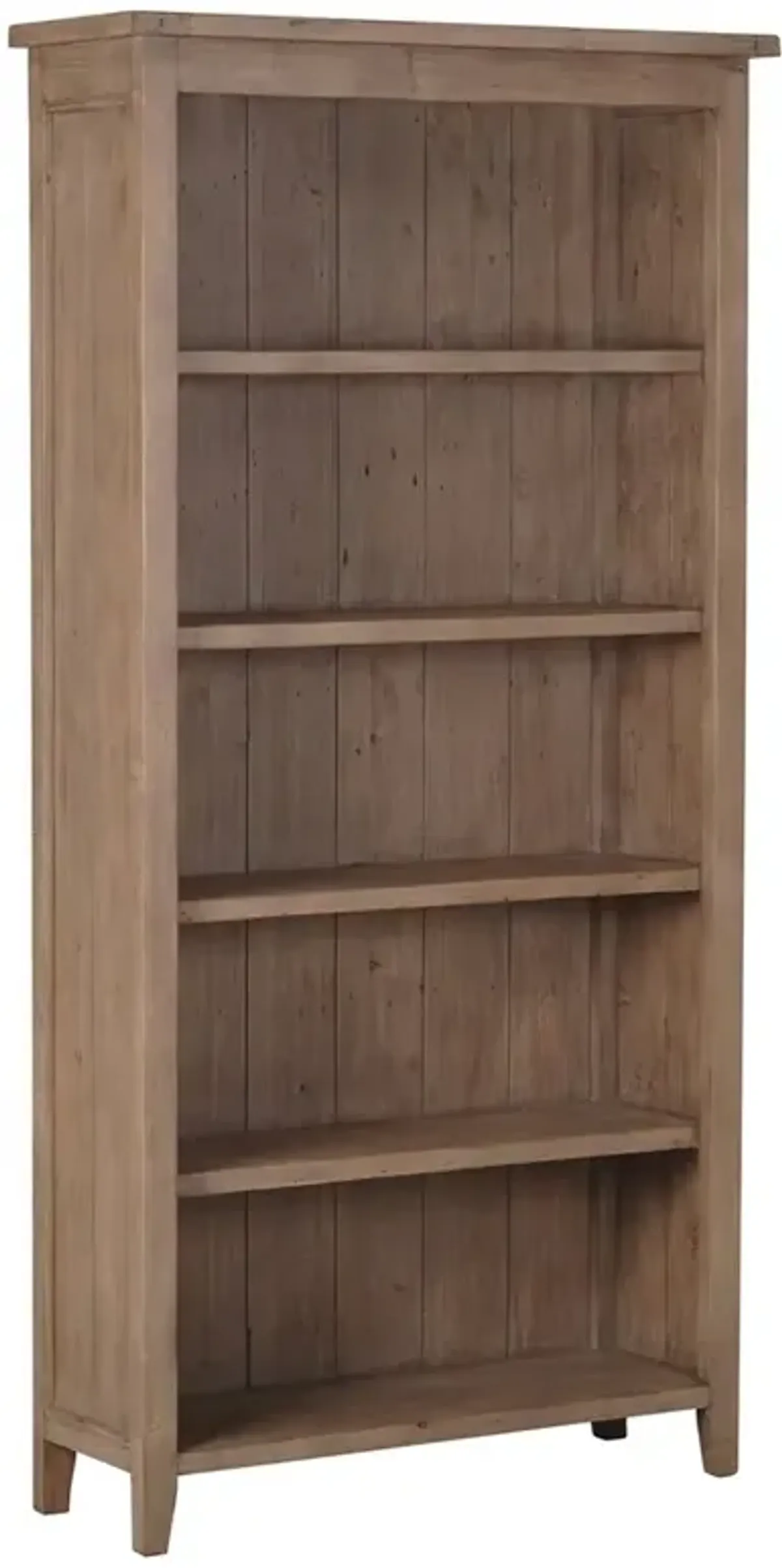 Liana Updated Traditional Brown Reclaimed Wood Bookcase