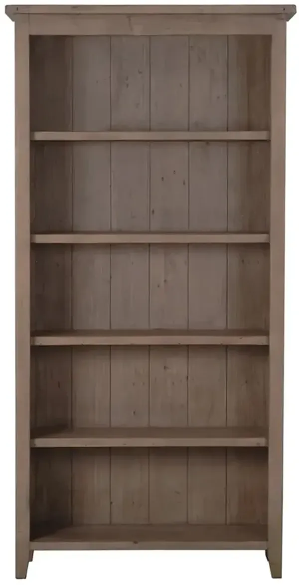 Liana Updated Traditional Brown Reclaimed Wood Bookcase