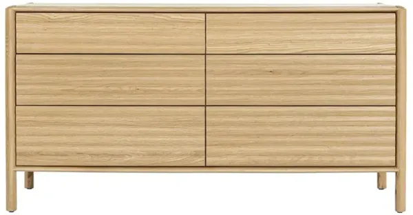 Sol Modern Classic Oak Wood Double Dresser