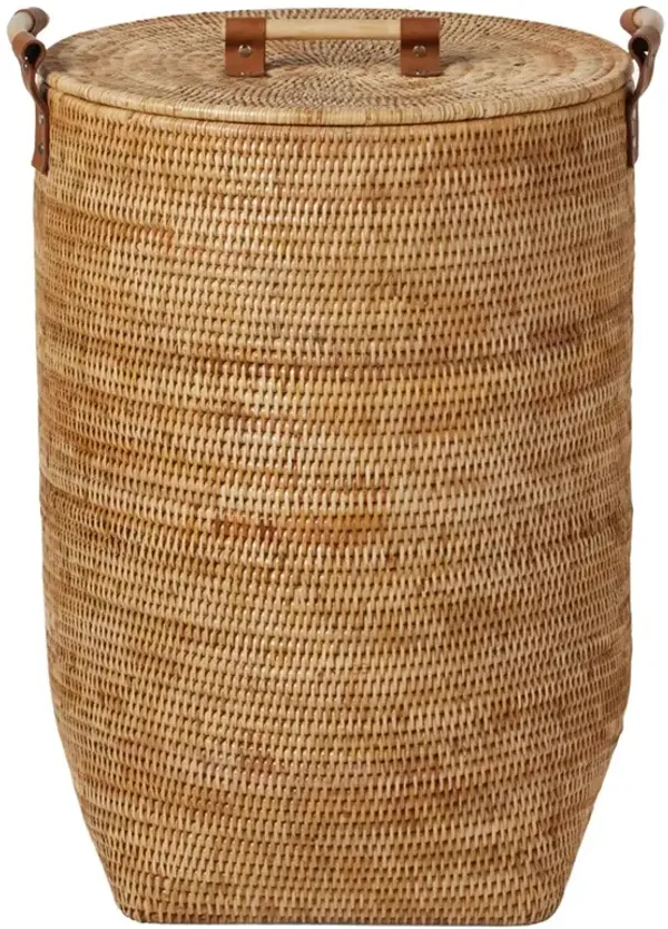 Pigeon and Poodle Antalya Coastal Beach Natural Rattan Hamper - Large