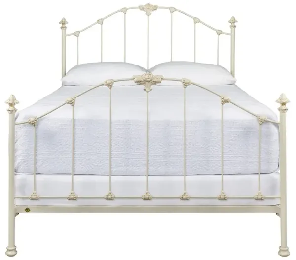 Alexia Updated Traditional Cream Iron Bed - Cal King