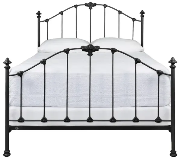 Alexia Updated Traditional Black Iron Bed - Full
