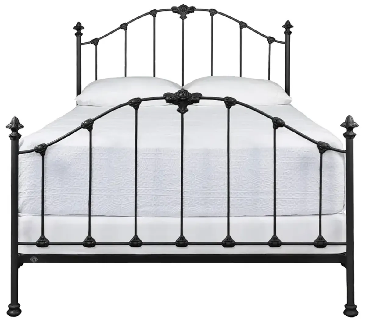 Alexia Updated Traditional Black Iron Bed - Queen
