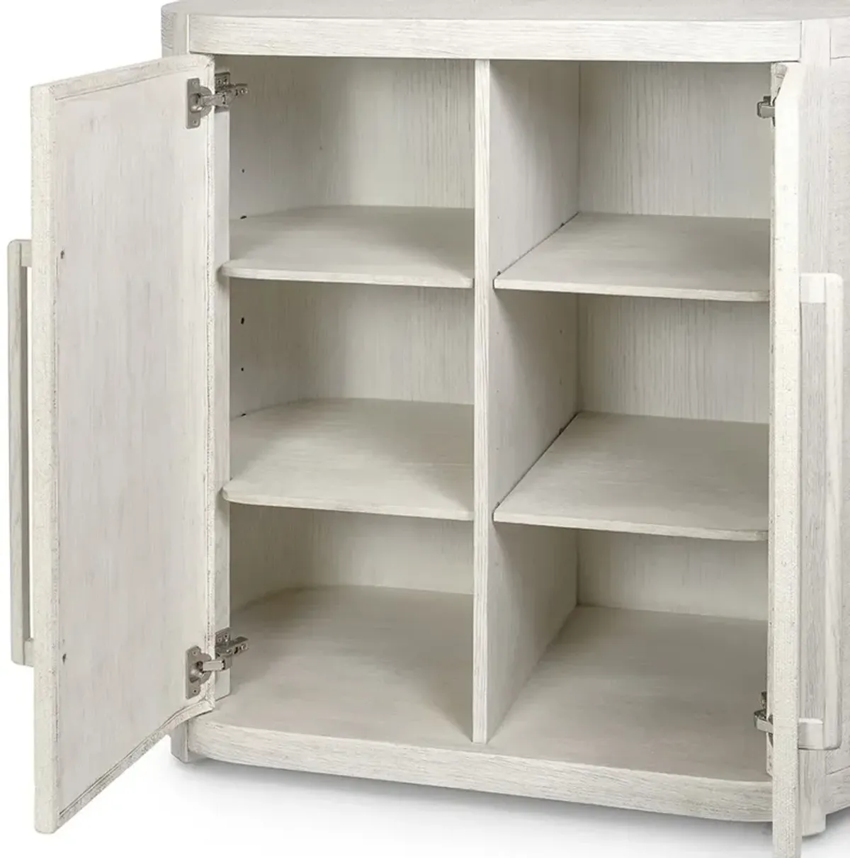 Palecek Astoria Modern Classic Whitewash Hardwood Bar Cabinet