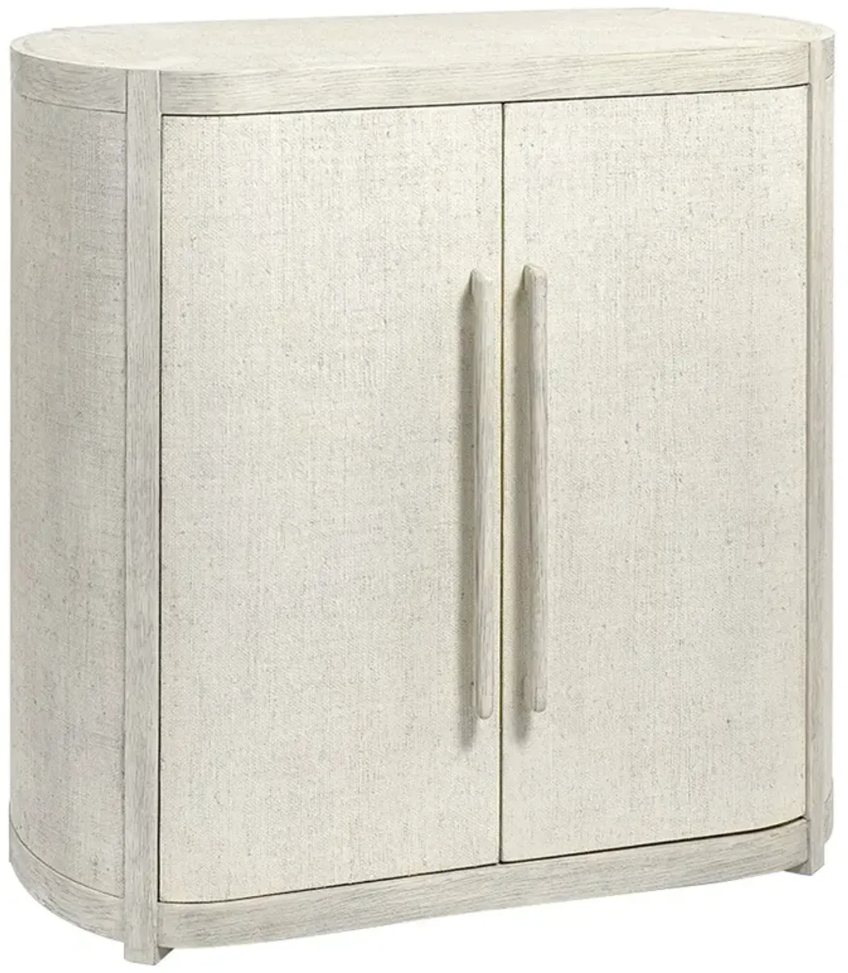 Palecek Astoria Modern Classic Whitewash Hardwood Bar Cabinet