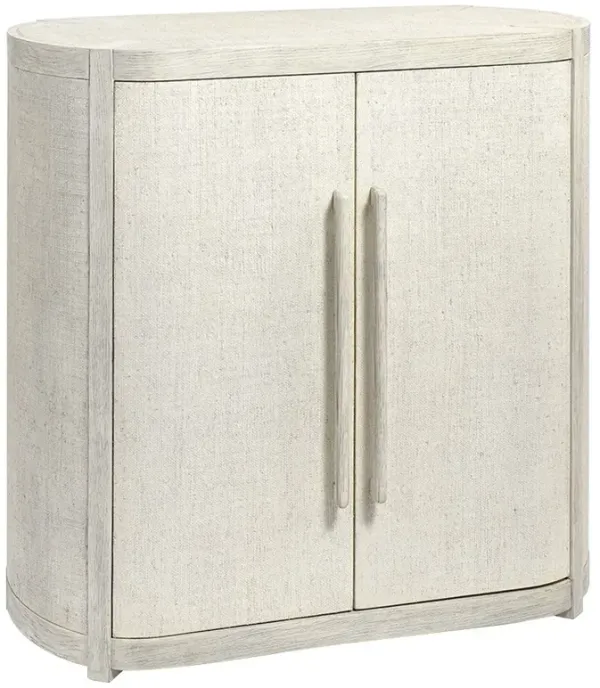 Palecek Astoria Modern Classic Whitewash Hardwood Bar Cabinet