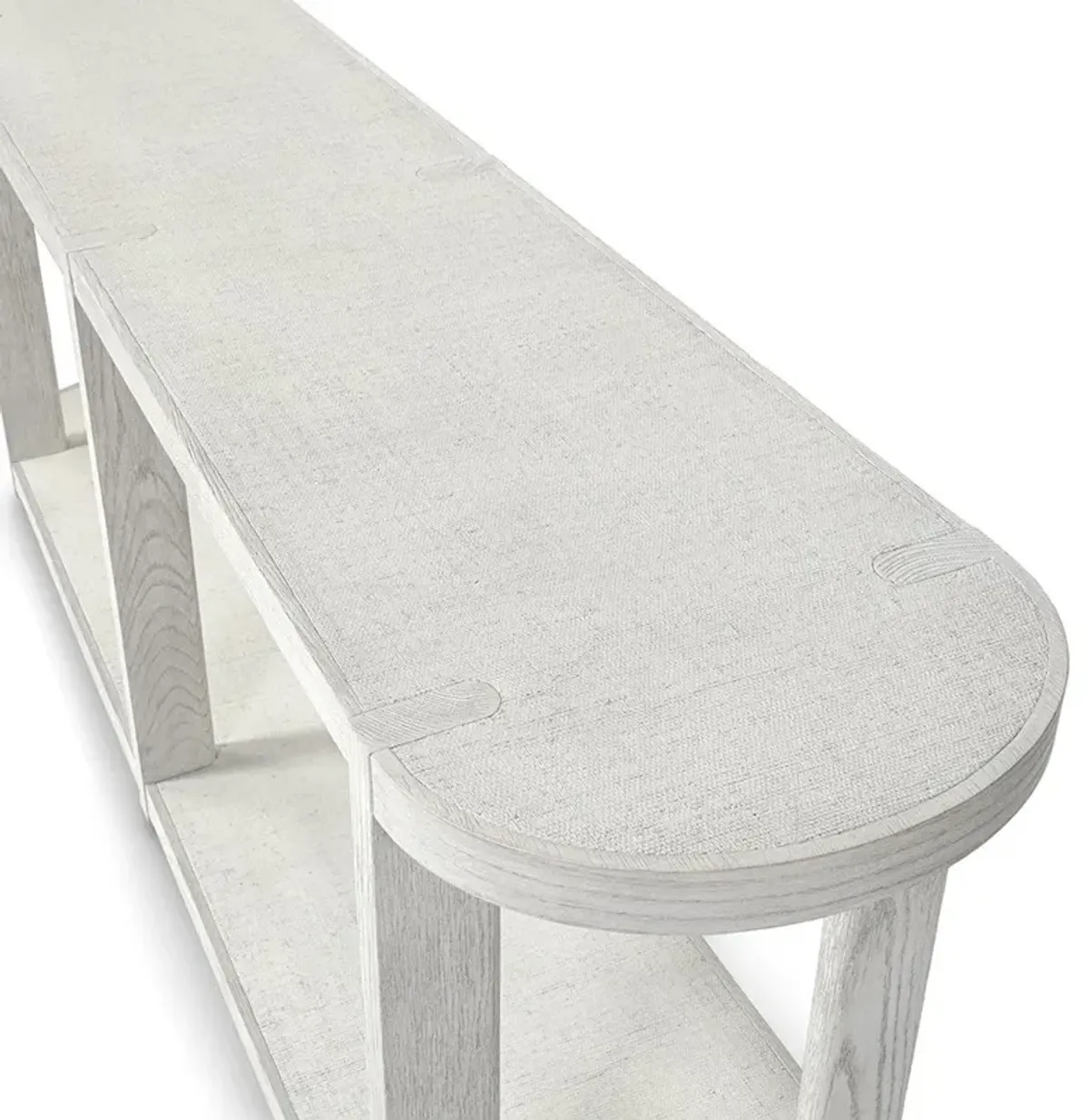 Palecek Astoria Modern Classic Whitewash Hardwood Console Table - 84"