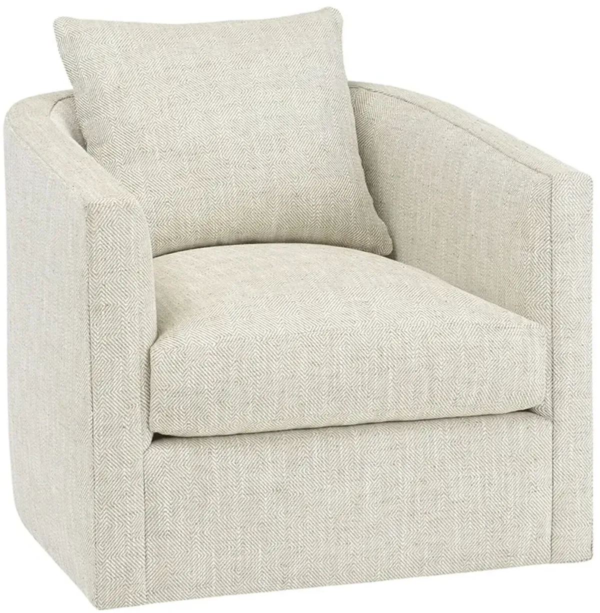 Libena Modern Classic Latte Swivel Barrel Chair