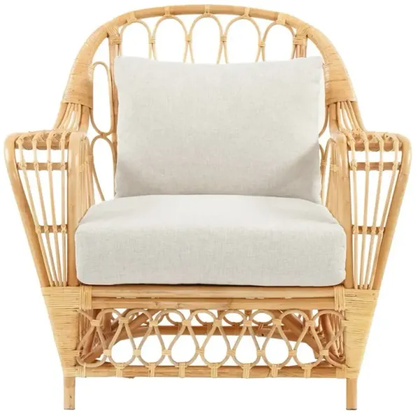 Robin Coastal Beach Natural Woven Rattan Arm Chair