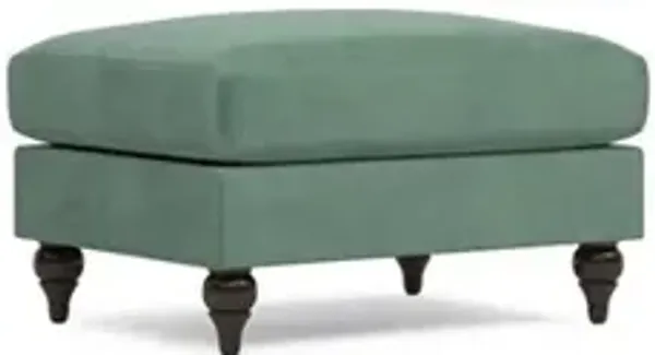 Rosehill Stone Pine Performance Velvet Ottoman