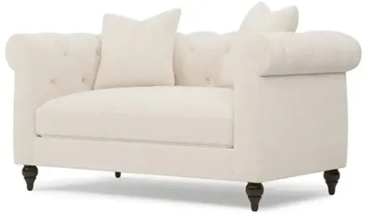 Rosehill Sea Salt Performance Loveseat - 63"
