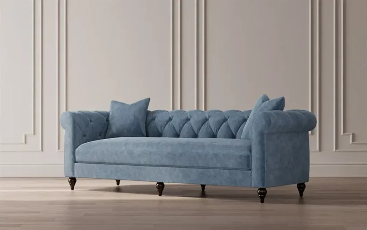 Rosehill Mocha Mist Performance Velvet Sofa - 94"