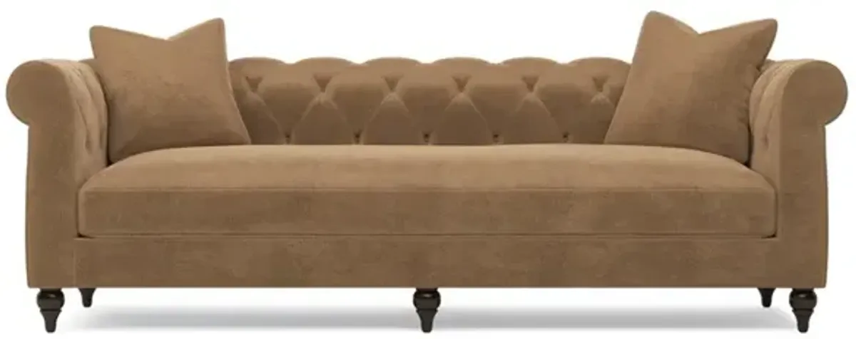 Rosehill Mocha Mist Performance Velvet Sofa - 94"