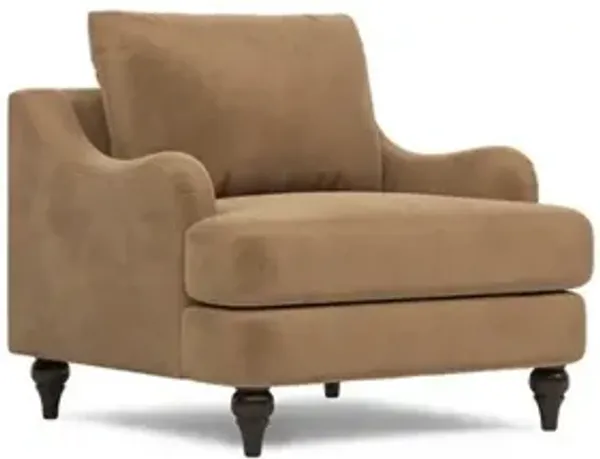 Willett Mocha Mist Performance Velvet Chair