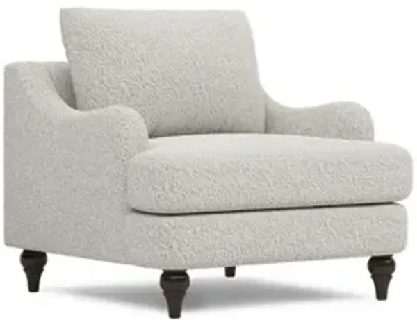 Willett Cloud Grey Textured Bouclé Chair