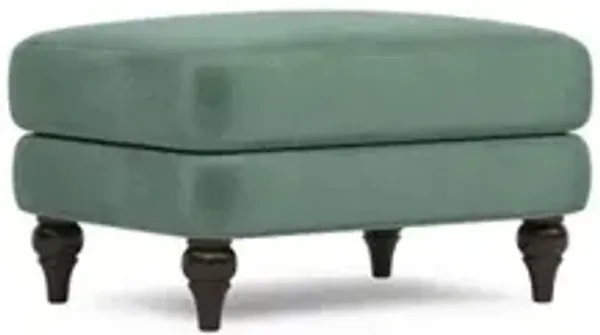 Willett Stone Pine Performance Velvet Ottoman