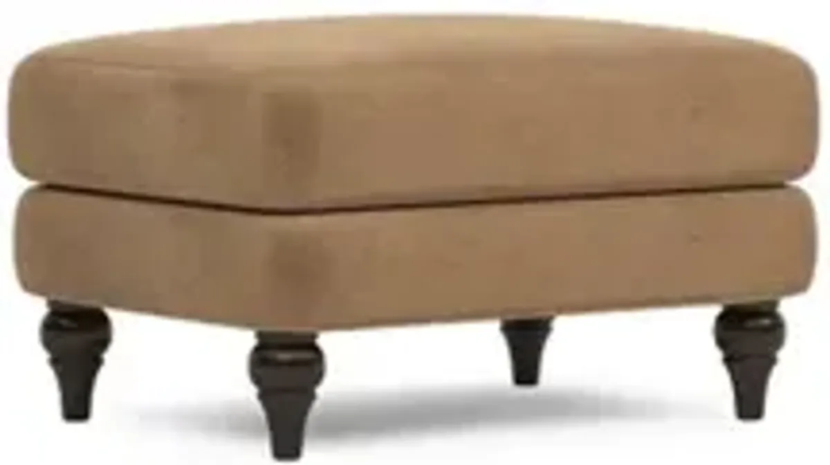 Willett Mocha Mist Performance Velvet Ottoman