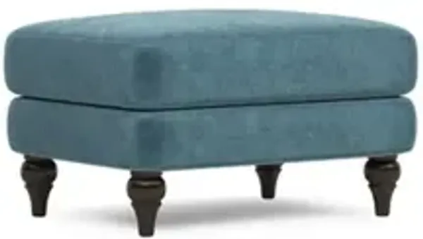 Willett Lakeside Performance Velvet Ottoman
