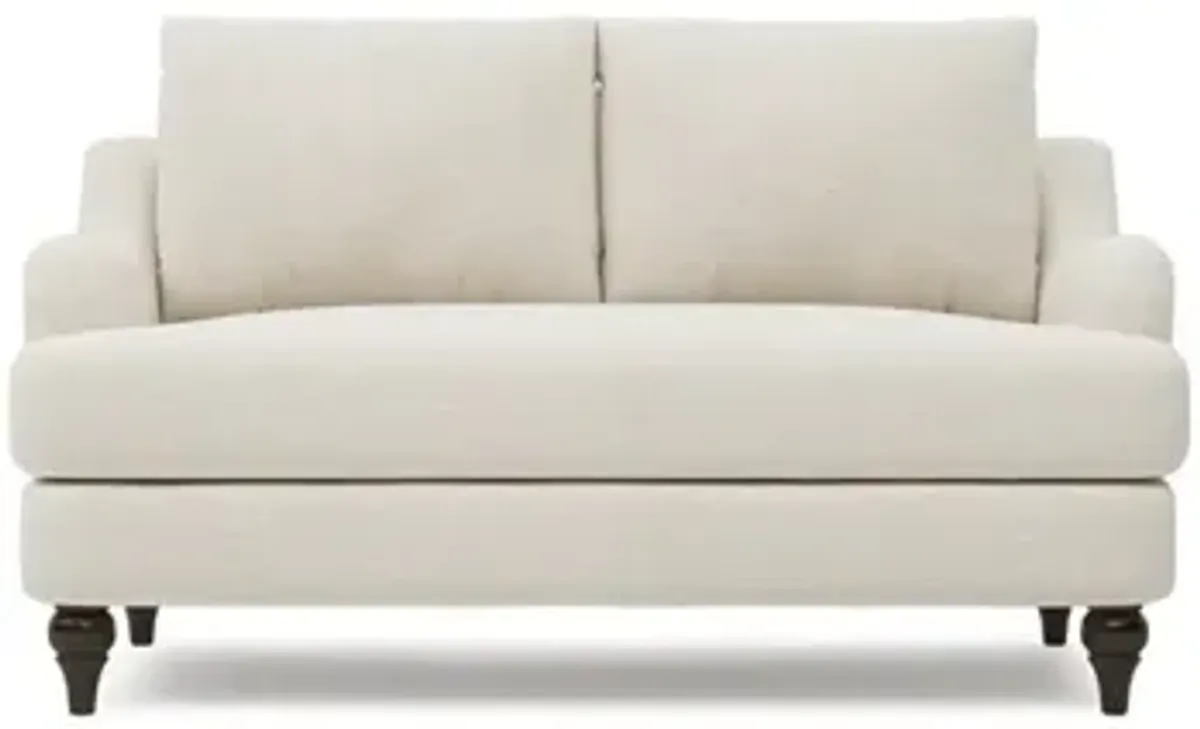 Willett Heathered Ivory Performance Loveseat - 60"