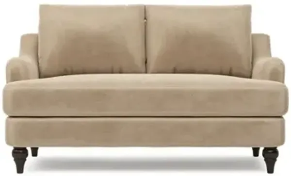 Willett Champagne Performance Velvet Loveseat - 60"